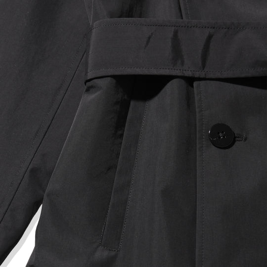 【MMW限定販売】干場別注 トレンチコート ナイロン ブラック