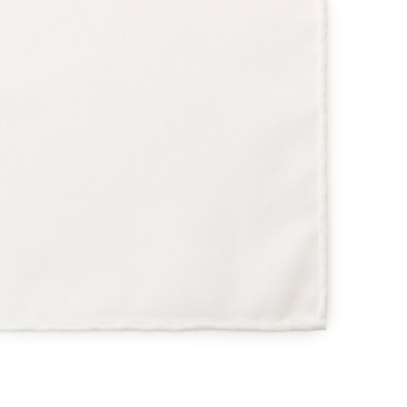 シルクポケットチーフ ホワイト – MINIMAL WARDROBE（ミニマルワード 