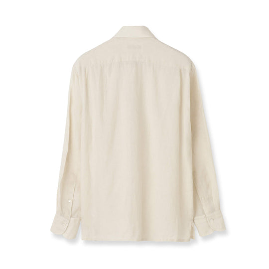 【干場 × ARCODIO共同企画】Lino Moderno Collection バイオウォッシュリネン フラップポケット エクリュ