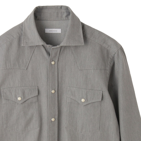 GINO ウェスタンシャツ グレー