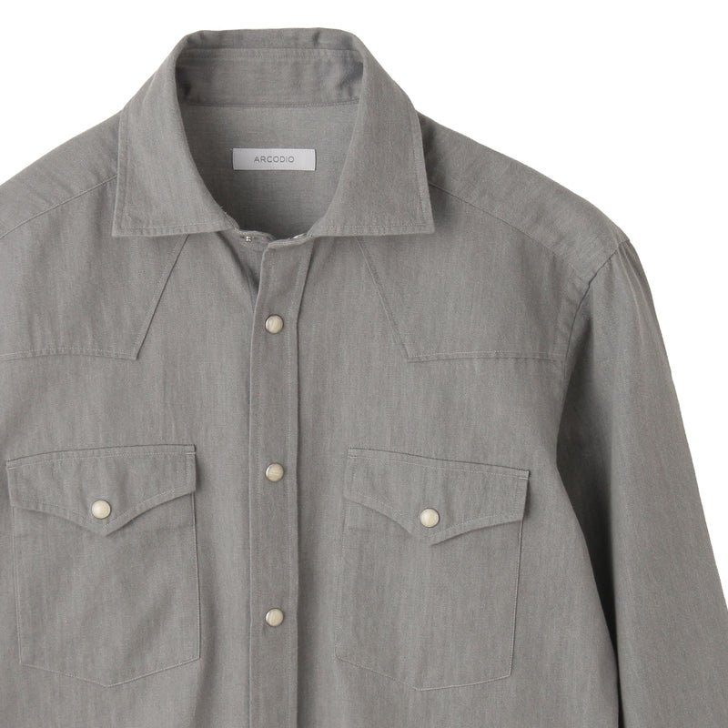 GINO ウェスタンシャツ グレー – MINIMAL WARDROBE