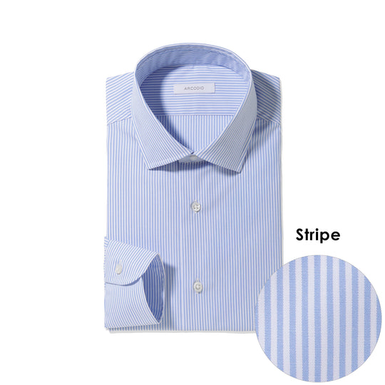 干場義雅 完全監修 GINO 3Functionsブロードストライプ サックスブルー