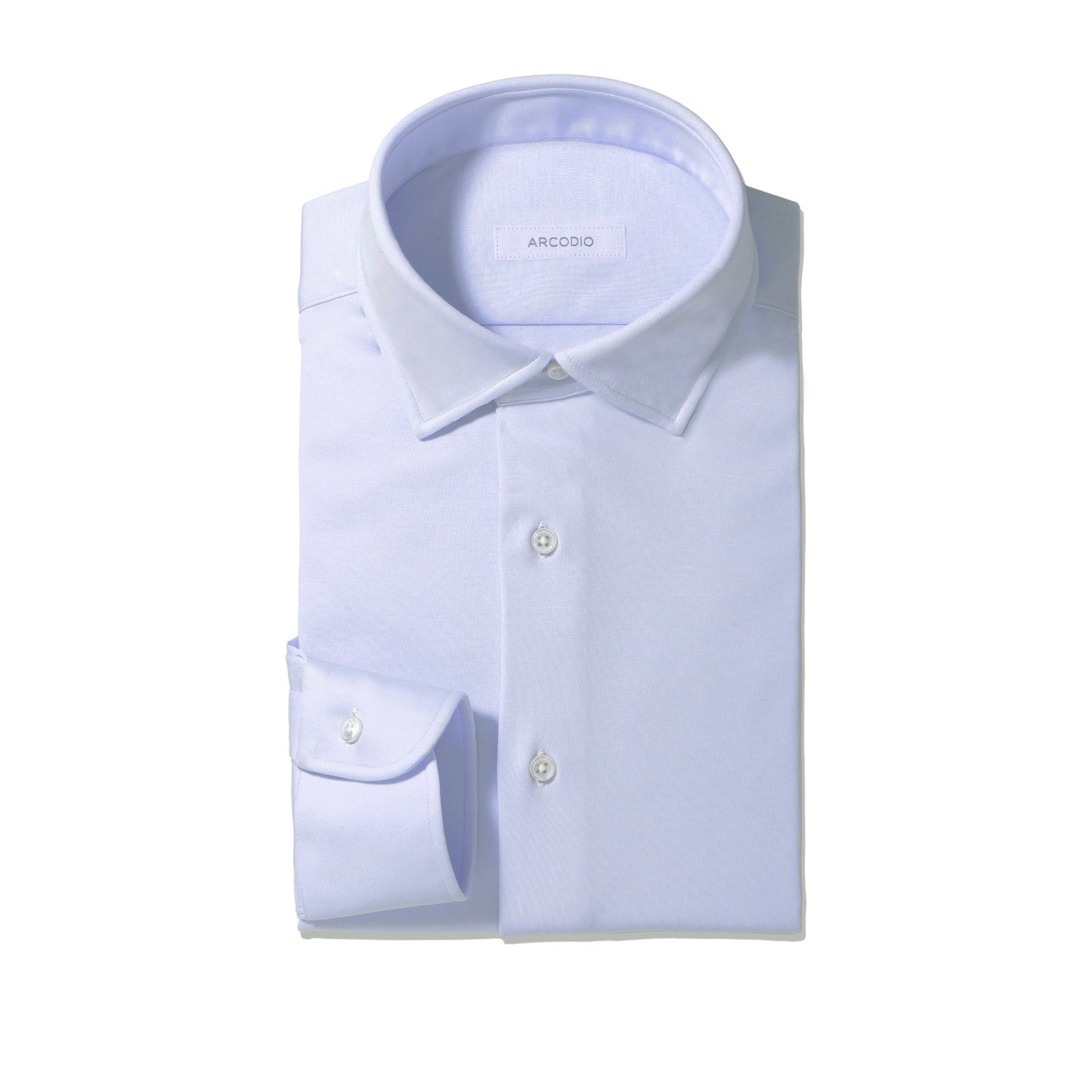 GINO スーピマコットンジャージー サックスブルー – MINIMAL WARDROBE