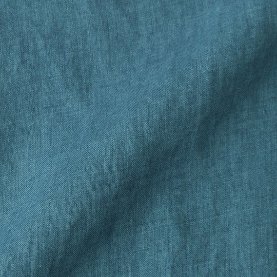 【干場 × ARCODIO共同企画】GINO Lino Moderno Collection  バイオウォッシュリネンウェスタン アクアマリン