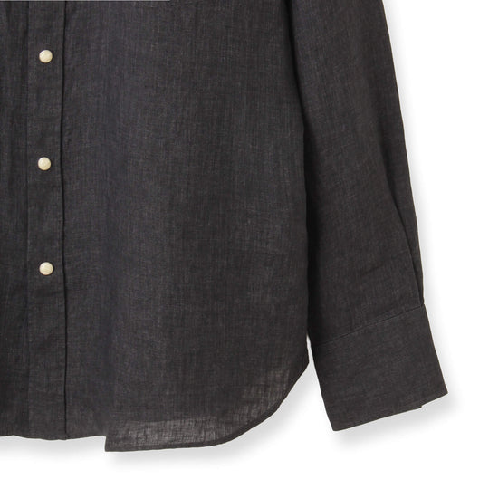 【干場 × ARCODIO共同企画】GINO Lino Moderno Collection  バイオウォッシュリネンウェスタン ブラック