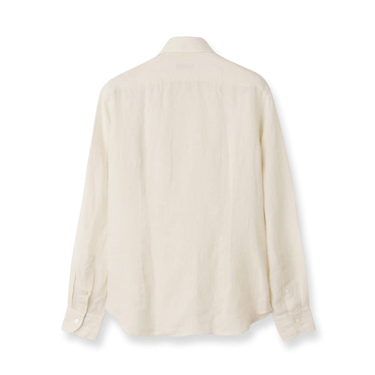 【干場 × ARCODIO共同企画】Lino Moderno Collection バイオウォッシュリネン サファリ エクリュ