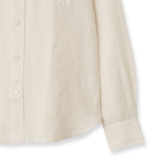 【干場 × ARCODIO共同企画】Lino Moderno Collection バイオウォッシュリネン サファリ エクリュ