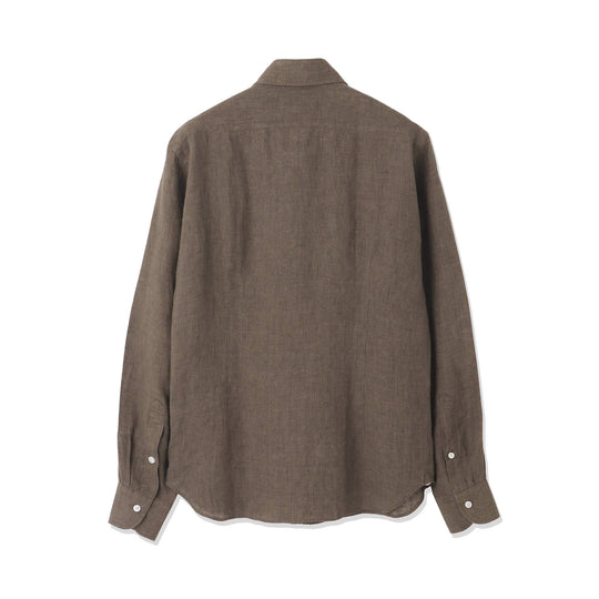 【干場 × ARCODIO共同企画】Lino Moderno Collection バイオウォッシュリネン サファリ ブラウン