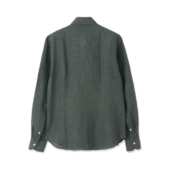【干場 × ARCODIO共同企画】Lino Moderno Collection バイオウォッシュリネン サファリ グリーン