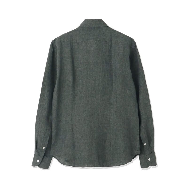 【干場 × ARCODIO共同企画】Lino Moderno Collection バイオウォッシュリネン サファリ グリーン