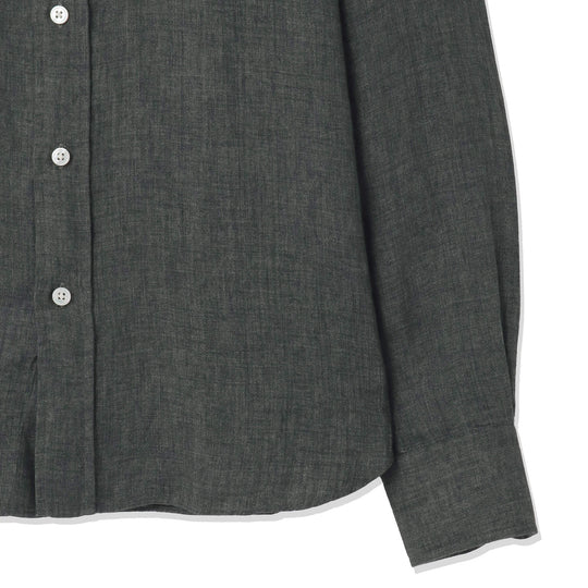 【干場 × ARCODIO共同企画】Lino Moderno Collection バイオウォッシュリネン サファリ グリーン