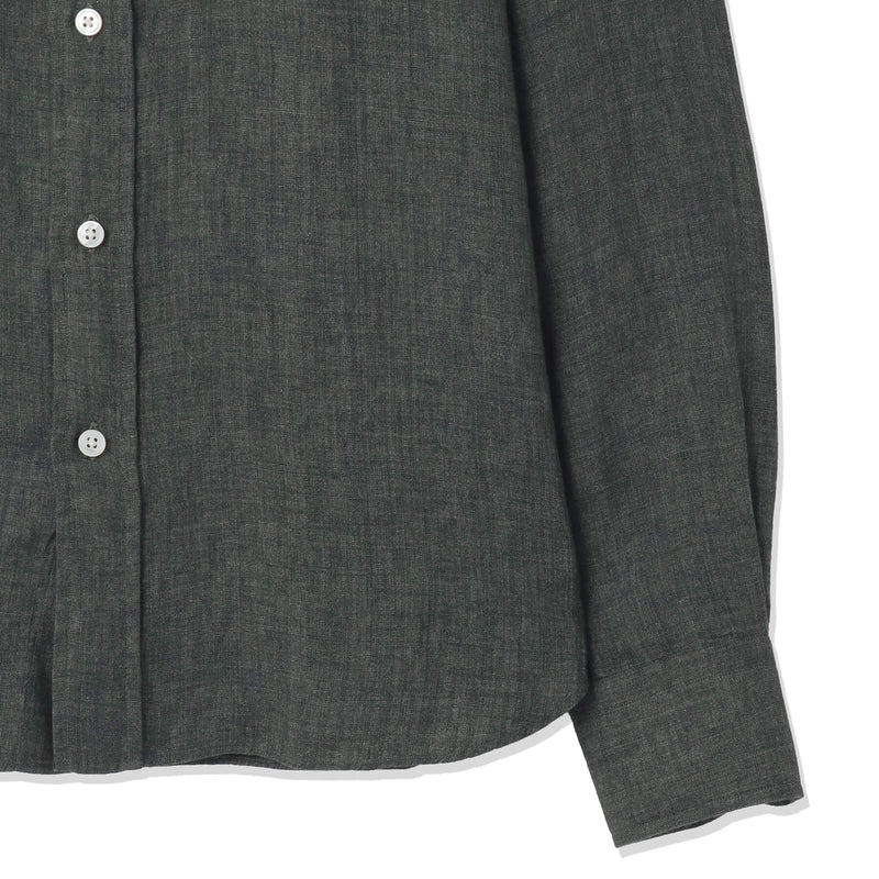 【干場 × ARCODIO共同企画】Lino Moderno Collection バイオウォッシュリネン サファリ グリーン