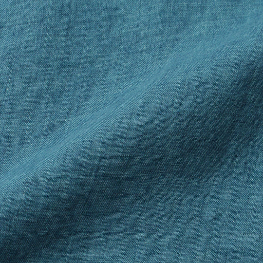 【干場 × ARCODIO共同企画】Lino Moderno Collection バイオウォッシュリネン サファリ アクアマリン