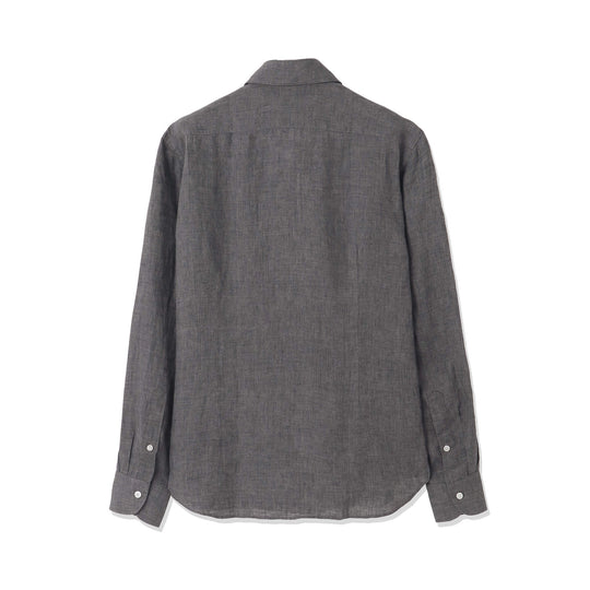 【干場 × ARCODIO共同企画】Lino Moderno Collection バイオウォッシュリネン サファリ スレートグレー