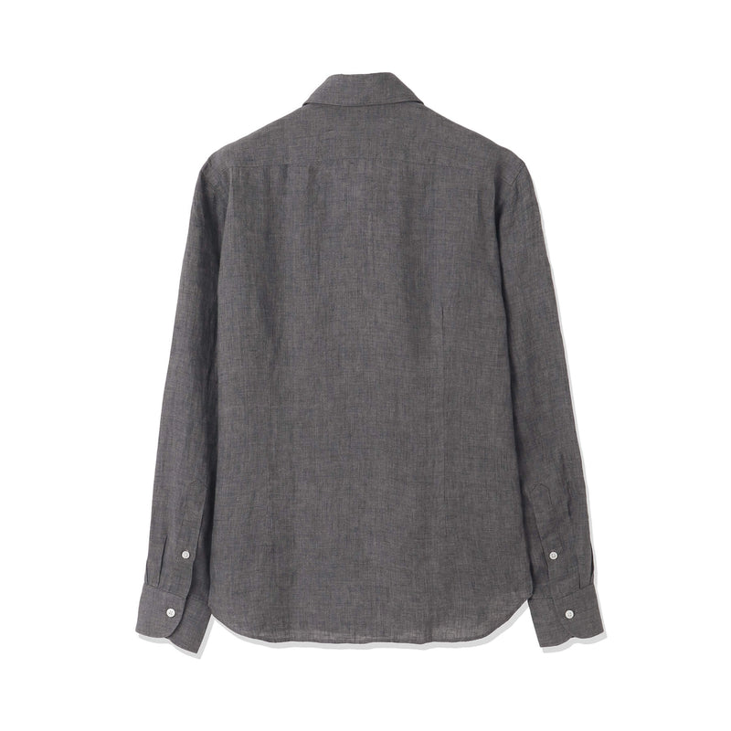 【干場 × ARCODIO共同企画】Lino Moderno Collection バイオウォッシュリネン サファリ スレートグレー