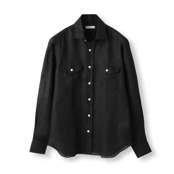 Linen Safari Shirts – MINIMAL WARDROBE（ミニマルワードローブ）