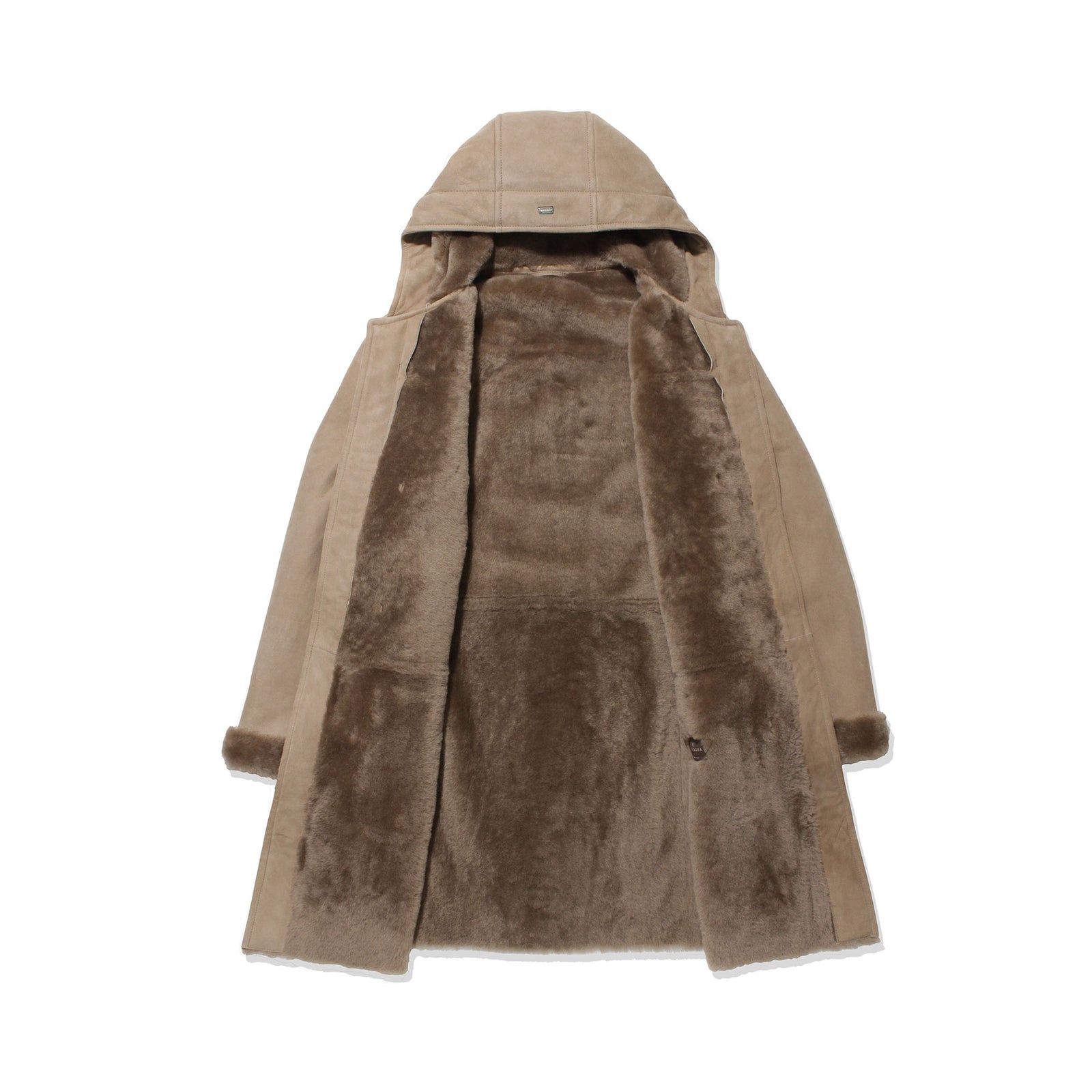 フランス製　ムートンコート Mouton Duffle Coat Cafe au Lait – MINIMAL WARDROBE
