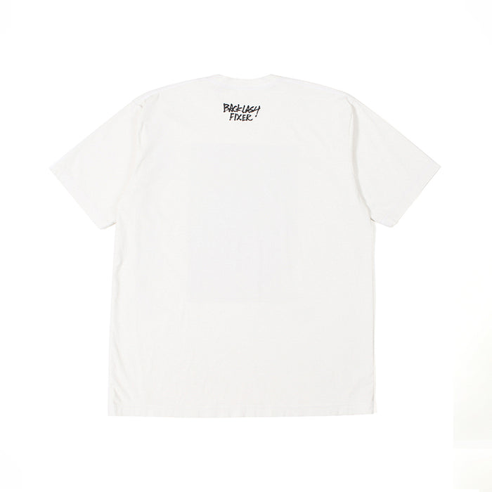 2 Print Crew Neck T-shirt-BLACK – MINIMAL WARDROBE（ミニマルワードローブ）