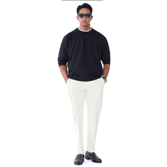 26AW ANNAPOLIS コットンストレッチ カーゴパンツ ホワイト
