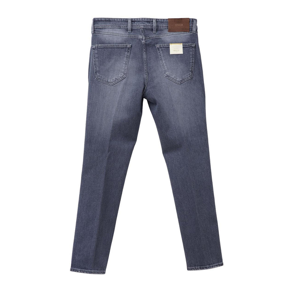 26SS RIBOT コットン ストレッチ スリム デニムパンツ グレー