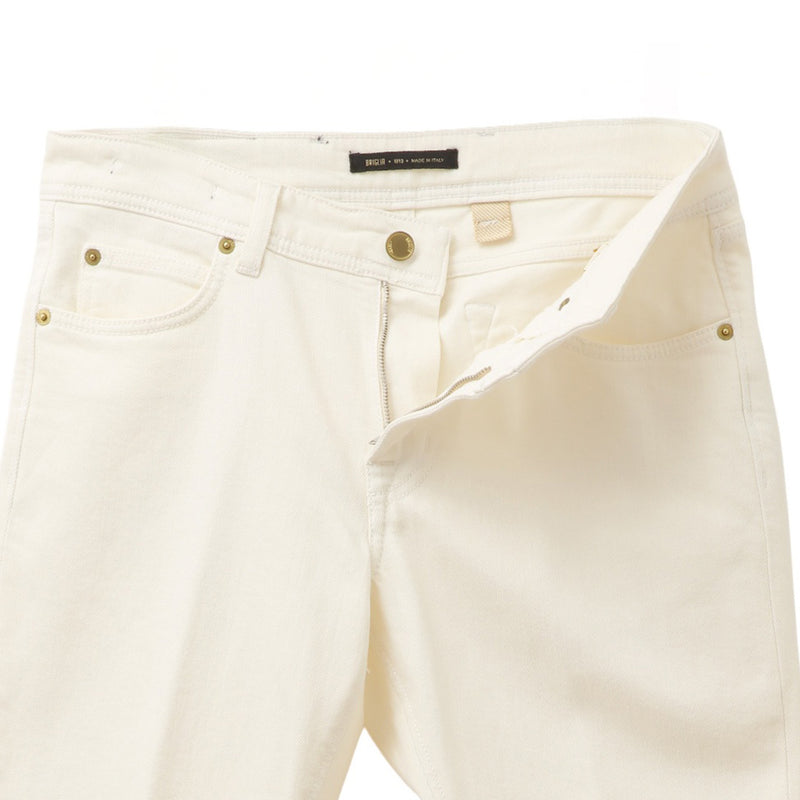 26SS RIBOT コットン ストレッチ スリム デニムパンツ ホワイト
