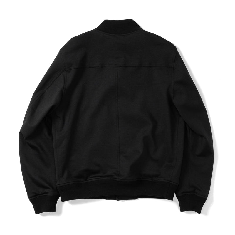 Duplex Wool Jersey トラベル バルスタージャケット ブラック