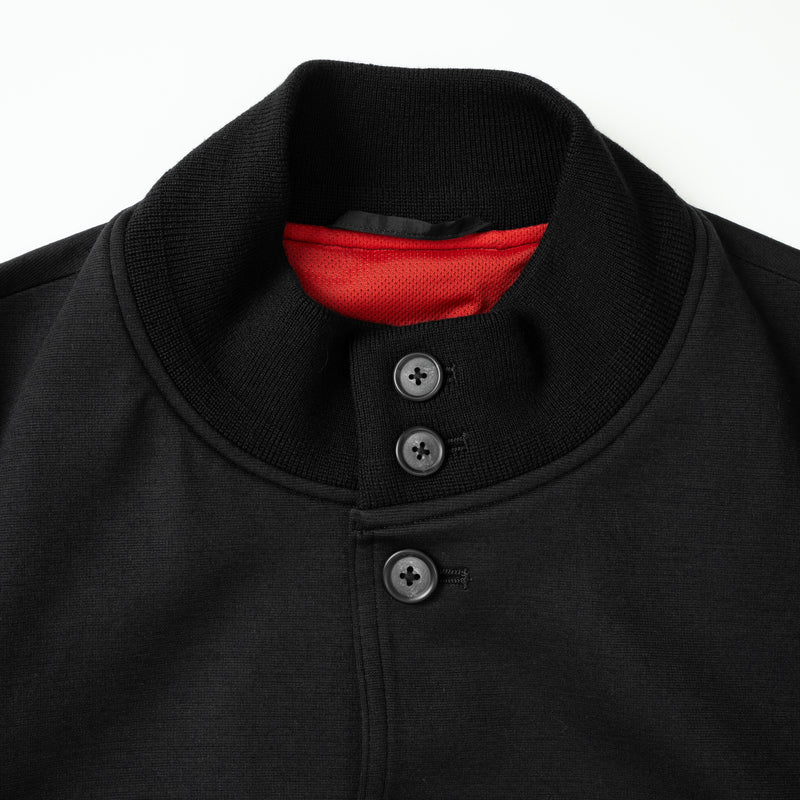 Duplex Wool Jersey トラベル バルスタージャケット ブラック
