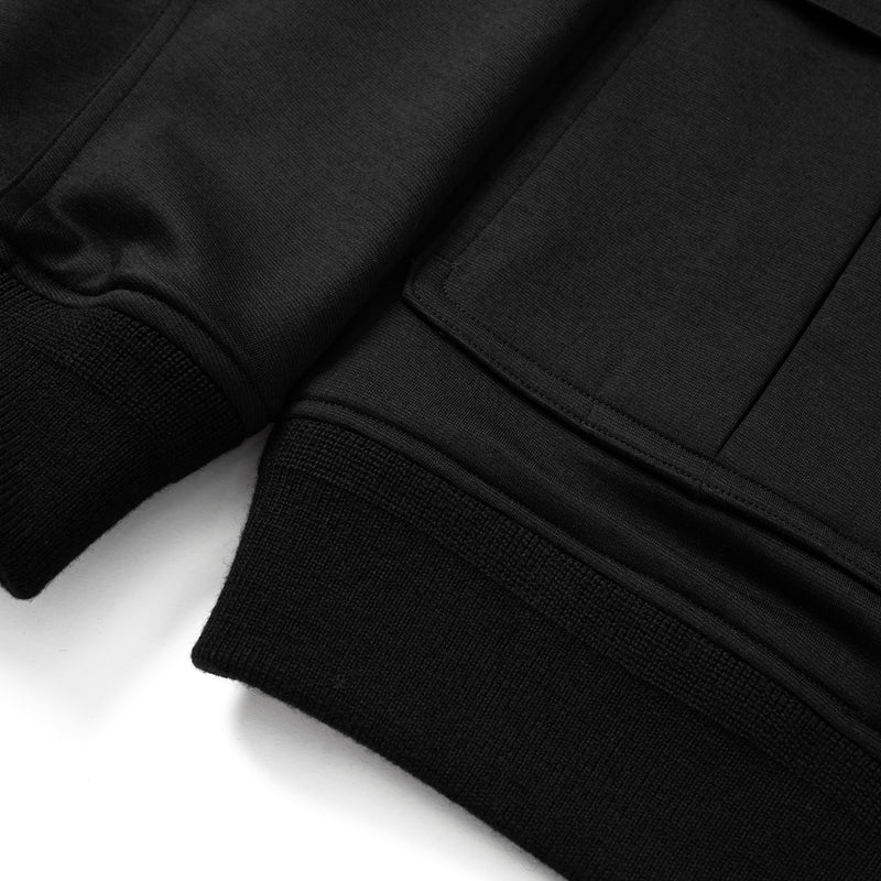 Duplex Wool Jersey トラベル バルスタージャケット ブラック