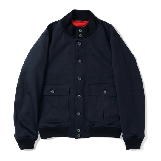 Duplex Wool Jersey トラベル バルスタージャケット コスモネイビー