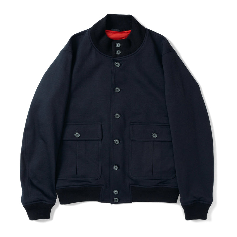 Duplex Wool Jersey トラベル バルスタージャケット コスモネイビー