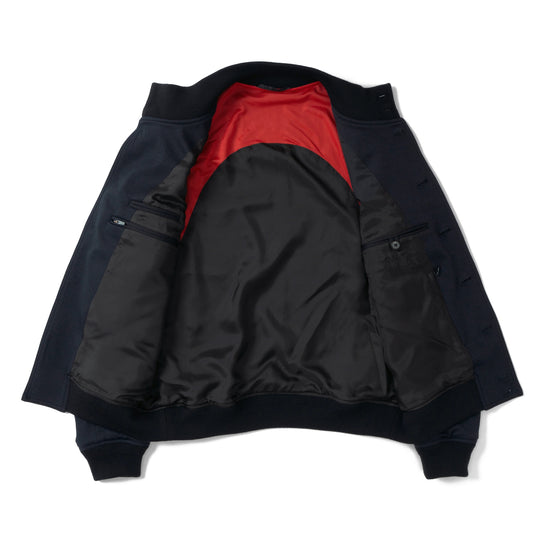 Duplex Wool Jersey トラベル バルスタージャケット コスモネイビー