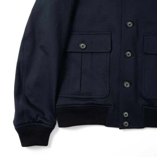 Duplex Wool Jersey トラベル バルスタージャケット コスモネイビー