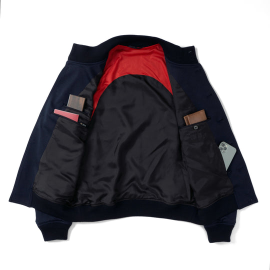 Duplex Wool Jersey トラベル バルスタージャケット コスモネイビー