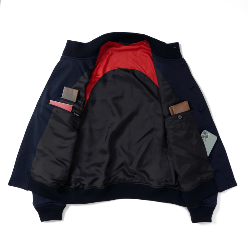Duplex Wool Jersey トラベル バルスタージャケット コスモネイビー