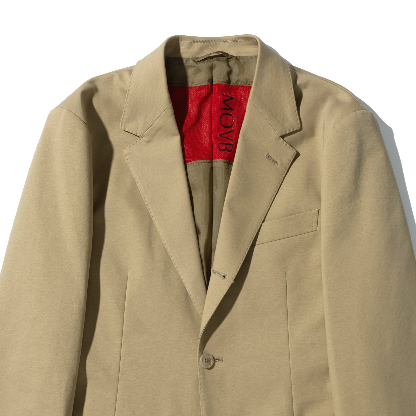 Duplex Cotton Jersey シングル3Bノッチドトラベルジャケット ベージュ