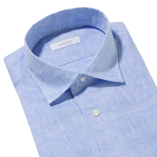 APERTO フレンチリネン スカイブルー