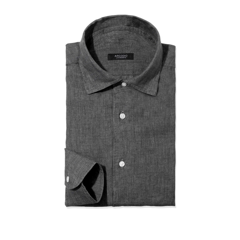 【干場 × ARCODIO共同企画】APERTO Lino Moderno Collection バイオウォッシュリネン スレートグレー