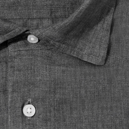 【干場 × ARCODIO共同企画】APERTO Lino Moderno Collection バイオウォッシュリネン スレートグレー