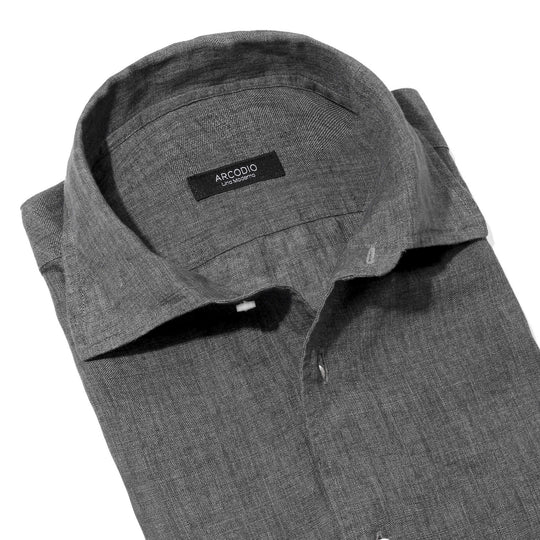 【干場 × ARCODIO共同企画】APERTO Lino Moderno Collection バイオウォッシュリネン スレートグレー