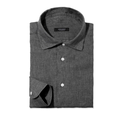 【干場 × ARCODIO共同企画】APERTO Lino Moderno Collection バイオウォッシュリネン スレートグレー