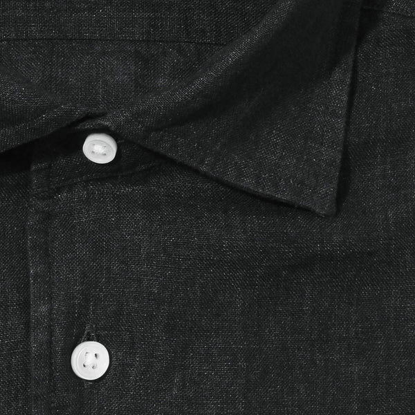 【干場 × ARCODIO共同企画】APERTO Lino Moderno Collection バイオウォッシュリネン ブラック