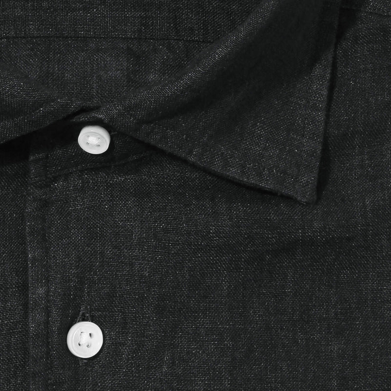 【干場 × ARCODIO共同企画】APERTO Lino Moderno Collection バイオウォッシュリネン ブラック
