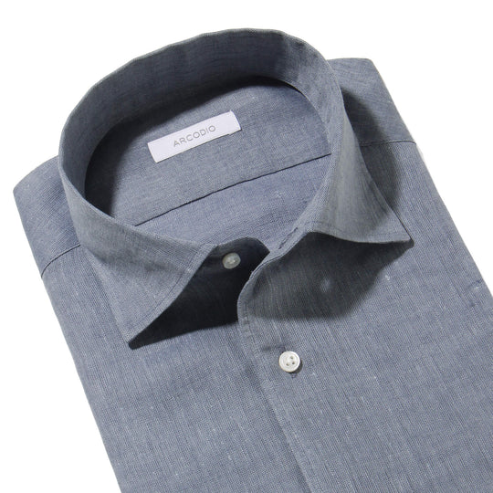 APERTO フレンチリネン ブルーグレー