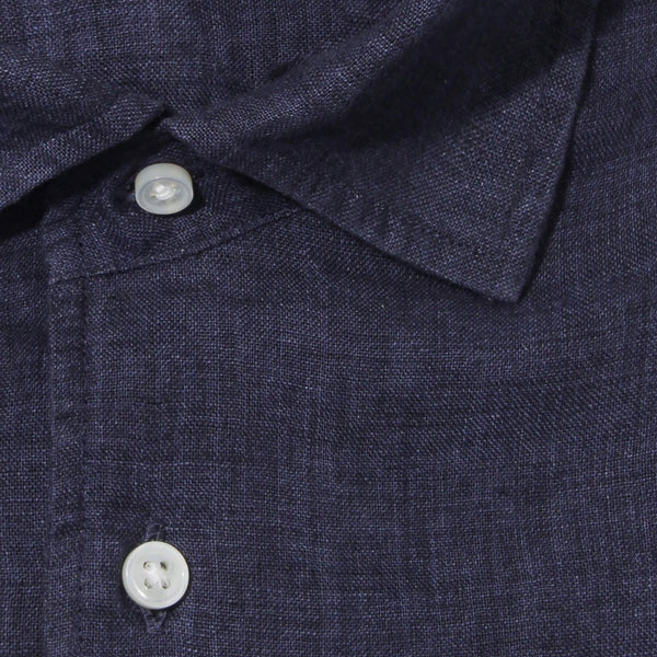 【干場 × ARCODIO共同企画】APERTO Lino Moderno Collection バイオウォッシュリネン ネイビー