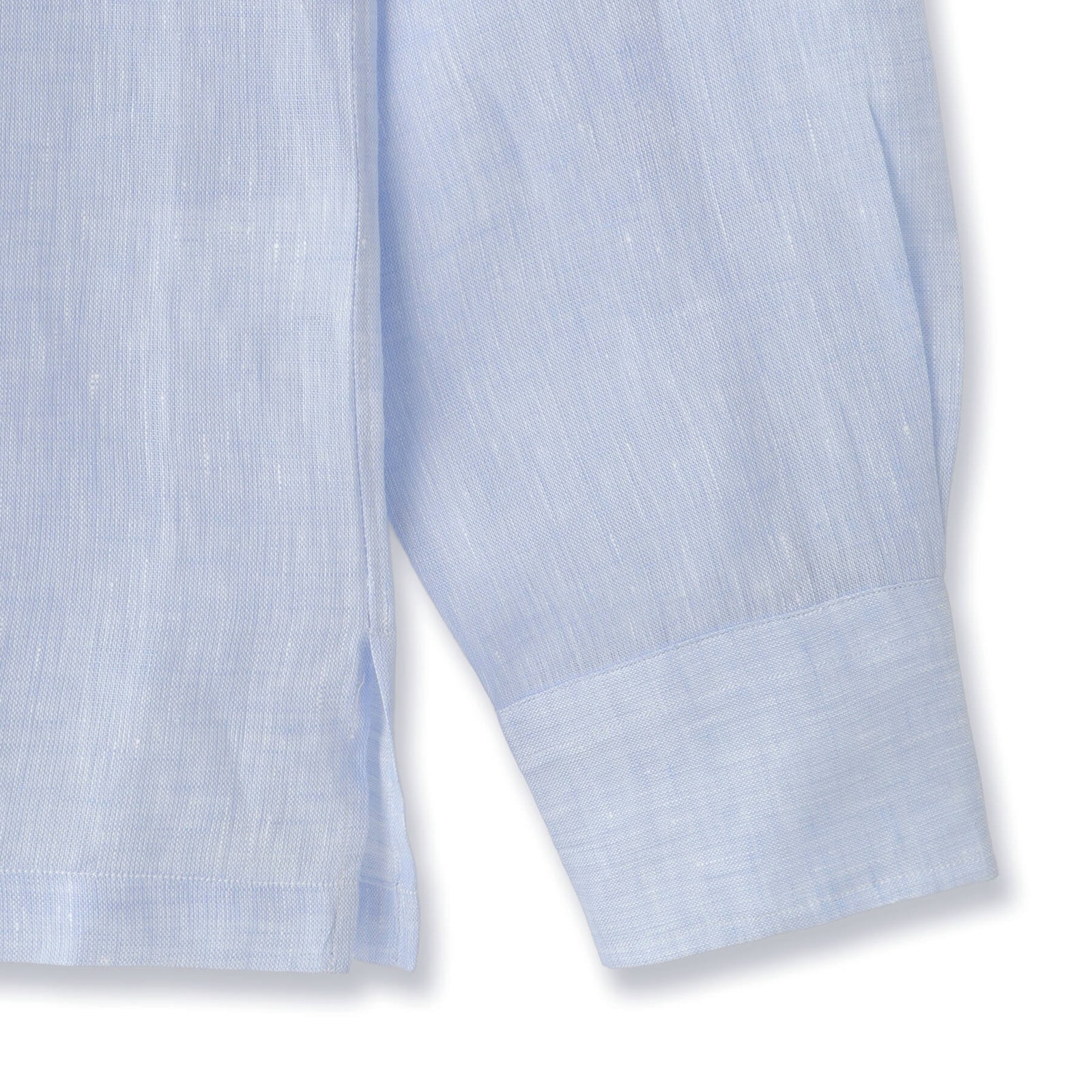 フレンチリネン カプリシャツ サックスブルー – MINIMAL WARDROBE