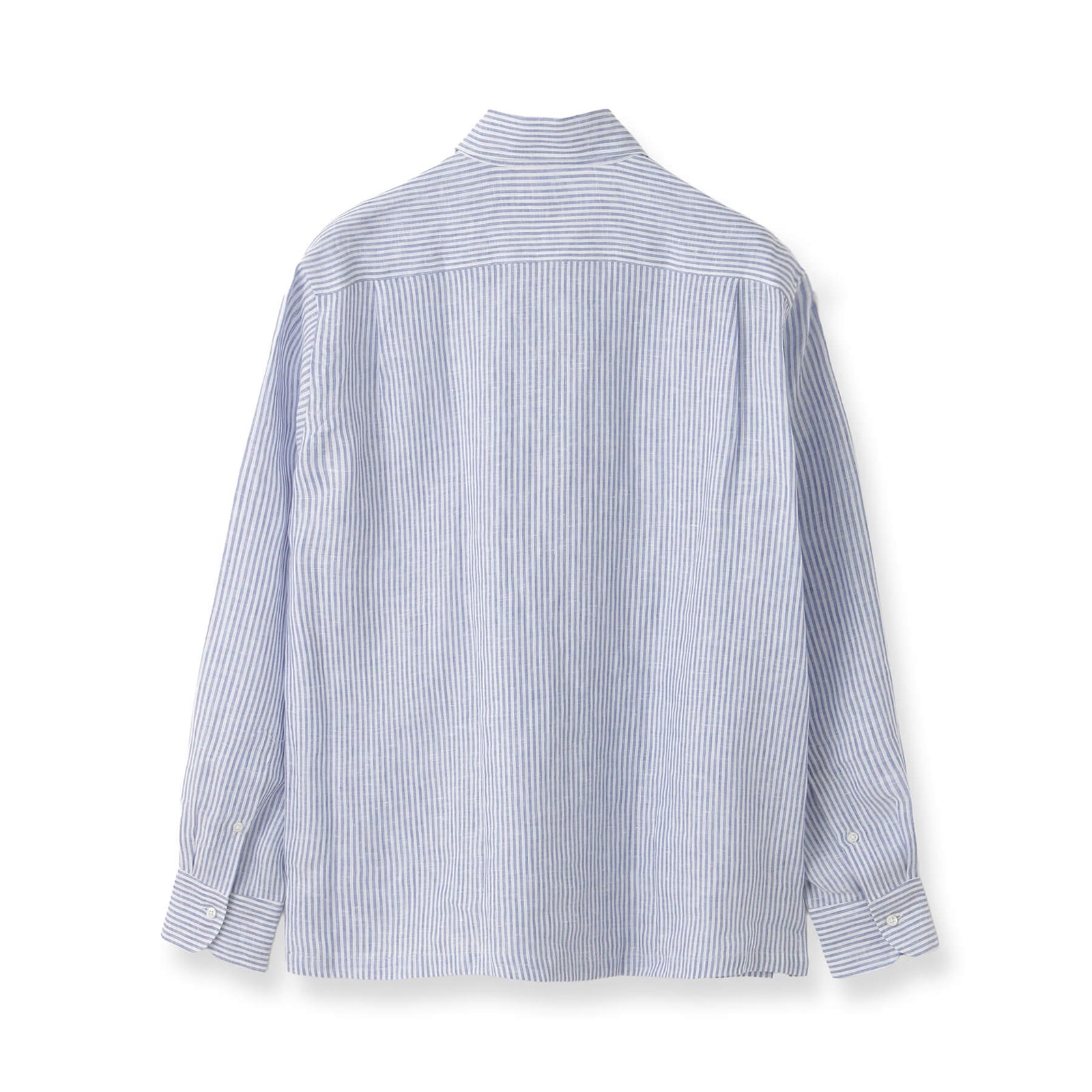 MMW限定 フレンチリネンストライプ カプリシャツ ブルー – MINIMAL 