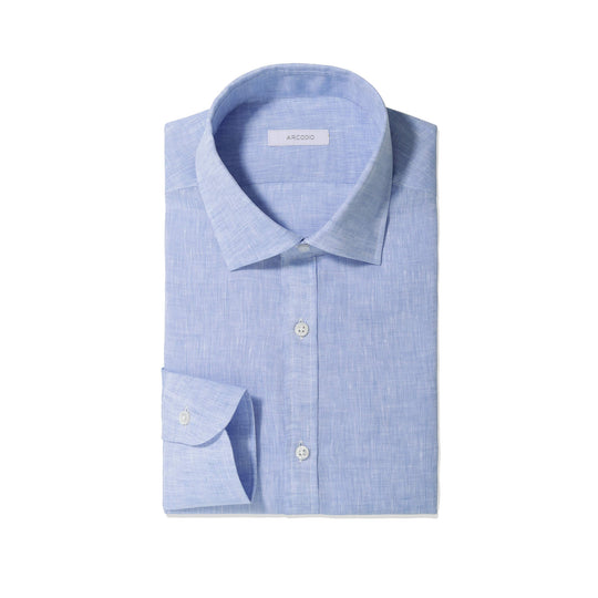 GINO フレンチリネン スカイブルー