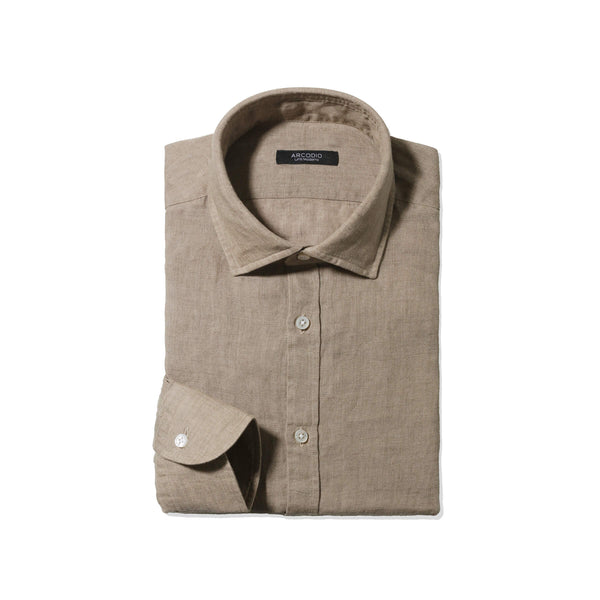 【干場 × ARCODIO共同企画】Lino Moderno Collection バイオウォッシュリネン ベージュ