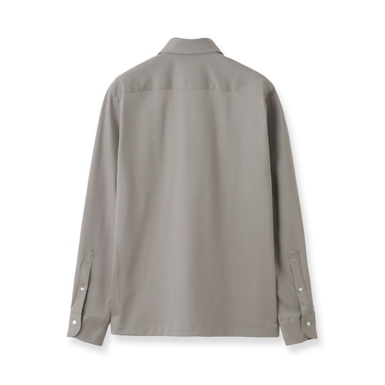 GINO 7ozコンパクトヤーンストレッチジャージー プルオーバーシャツ グレー