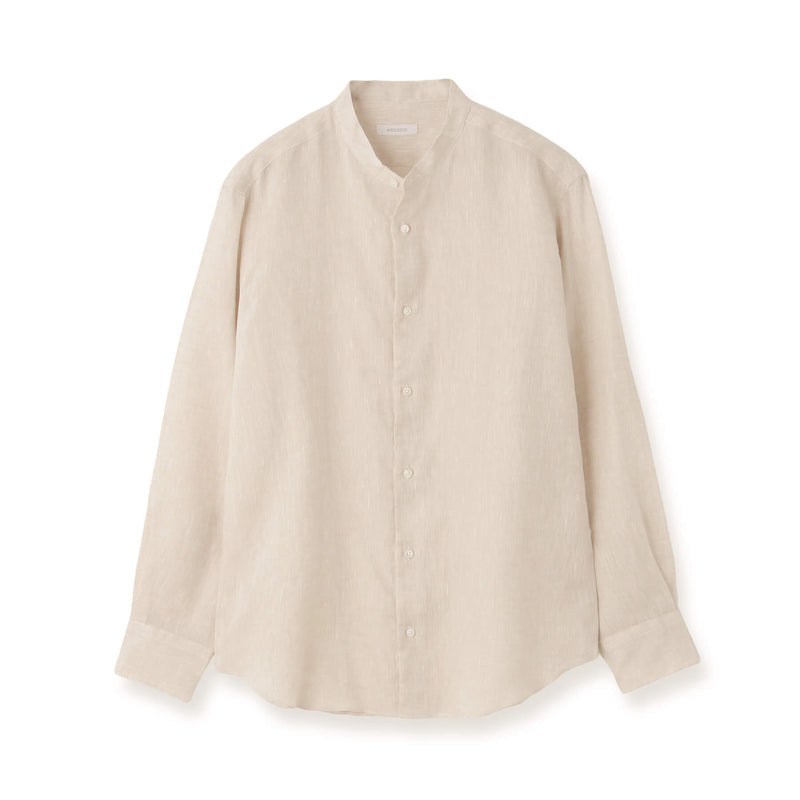 スタンドカラー フレンチリネン ベージュ – MINIMAL WARDROBE